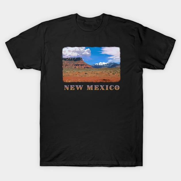 New Mexico, USA - Scenic Southwestern Red Rocks, Blue Sky nature, landscape T-Shirt by jdunster